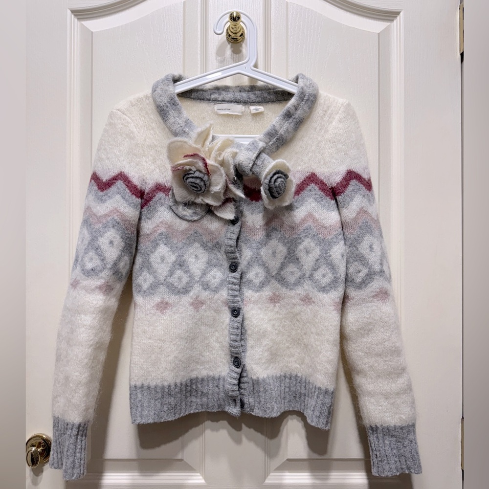 Anthropologie Sleeping on Snow Wool Sweater